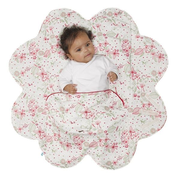 WALLABOO BABY BLANKET LEAF  - ELEGANT PRINT  - ZAVINOVAČKY - SPINKÁNÍ