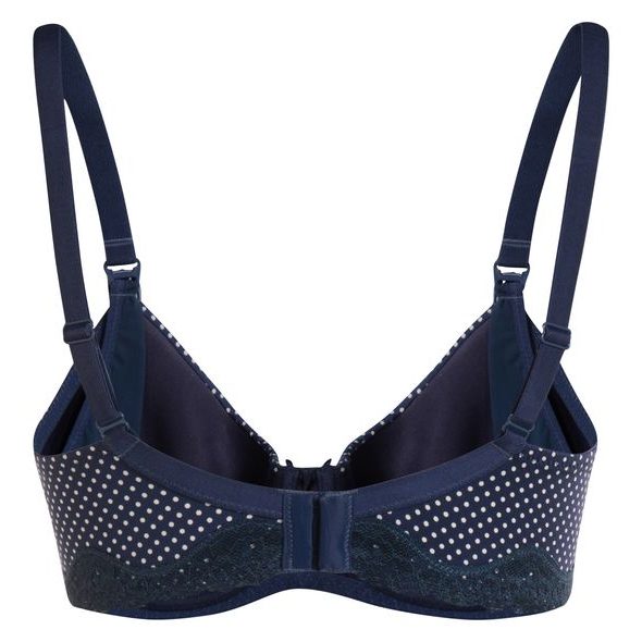 NOPPIES NURSING BRA PADDED SPACER DOT NAVY - TĚHOTENSKÉ SPODNÍ PRÁDLO - PRO MAMINKY
