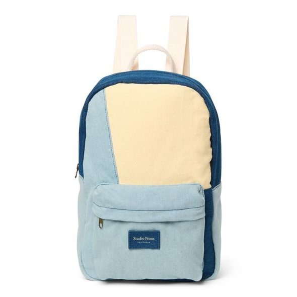 STUDIO NOOS PATCHWORK MIDI BACKPACK BATŮŽEK DENIM - ORGANIZÉRY A KOŠÍKY - KOČÁRKY A PŘÍSLUŠENSTVÍ