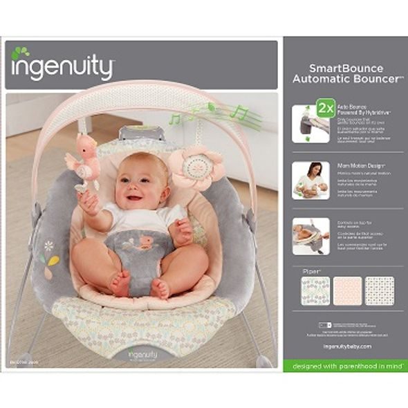 BRIGHT STARTS LEHÁTKO SMART HOUPAJÍCÍ S MELODIÍ PIPER 0M +, DO 9KG, 2016 - LEHÁTKA A HOUPADLA - SPINKÁNÍ