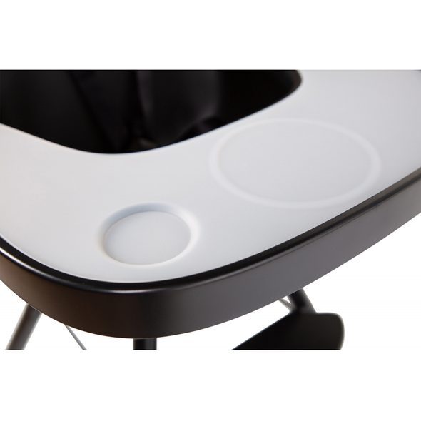 CHILDHOME PULT K ŽIDLIČCE EVOLU ABS BLACK + SILIKONOVÉ PROSTÍRÁNÍ - DOPLŇKY K ŽIDLIČKÁM - KRMENÍ