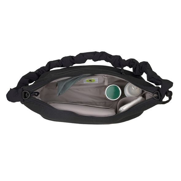 LÄSSIG LUNUA BUM BAG UP NUBBED BLACK - PŘEBALOVACÍ TAŠKY - KOČÁRKY A PŘÍSLUŠENSTVÍ