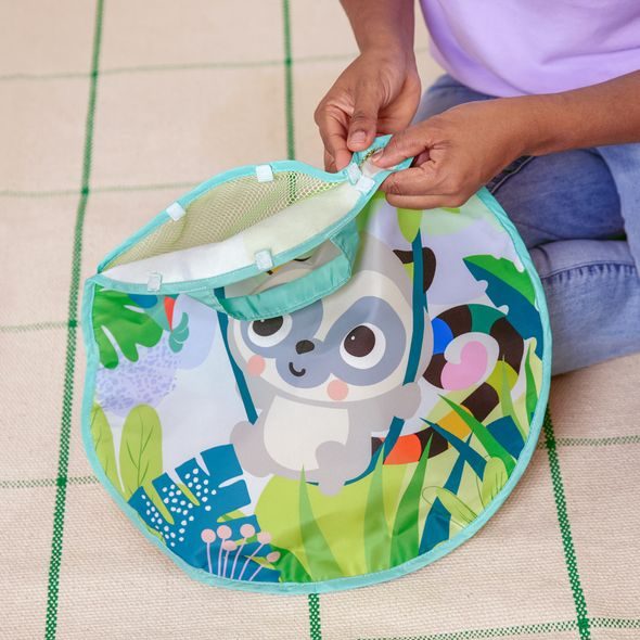 BRIGHT STARTS HRACÍ BAZÉNEK S MÍČKY ROWDY RAINFOREST™ STOW & GO, 6M+ - PÍSKOVIŠTĚ A BAZÉNKY - PRO DĚTI