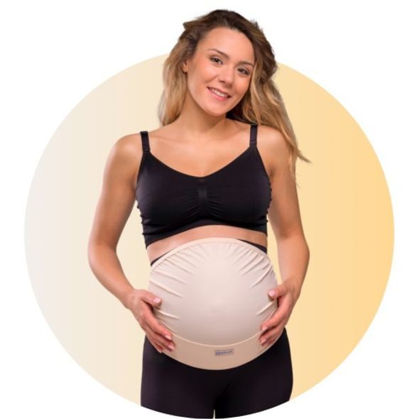 CARRIWELL TĚHOTENSKÝ NASTAVITELNÝ PODPŮRNÝ PÁS PŘES BŘÍŠKO BÉŽOVÝ - TĚHOTENSKÁ MÓDA - PRO MAMINKY