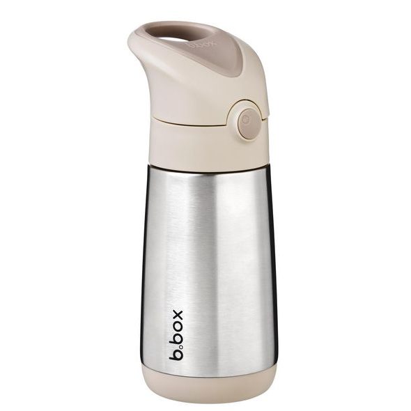 B.BOX TERMOSKA NA PITÍ S BRČKEM 350 ML - BÉŽOVÁ - TERMOOBALY A TERMOSKY - KRMENÍ