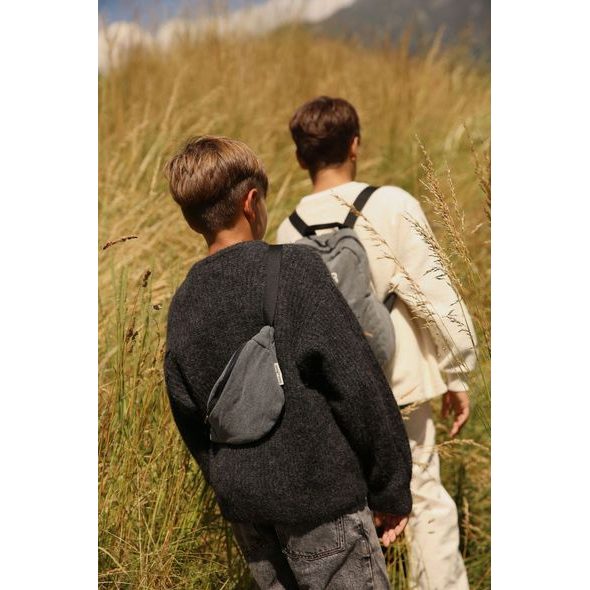 STUDIO NOOS DENIM MINI FANNY PACK KABELKA GREY - LEDVINKY - KOČÁRKY A PŘÍSLUŠENSTVÍ