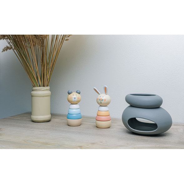 ZOPA DŘEVĚNÉ NASAZOVACÍ ZVÍŘÁTKO - MOTORICKÉ A HRY - PRO DĚTI