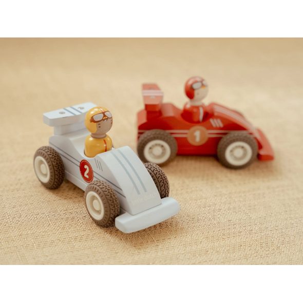 LITTLE DUTCH ZÁVODNÍ AUTÍČKA NA SETRVAČNÍK DŘEVĚNÁ - LITTLE DUTCH - PRO DĚTI