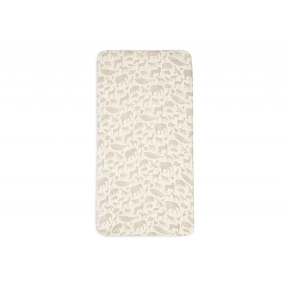 JOLLEIN PROSTĚRADLO NAPÍNACÍ 120X60 CM ANIMALS NOUGAT - PROSTĚRADLA - SPINKÁNÍ