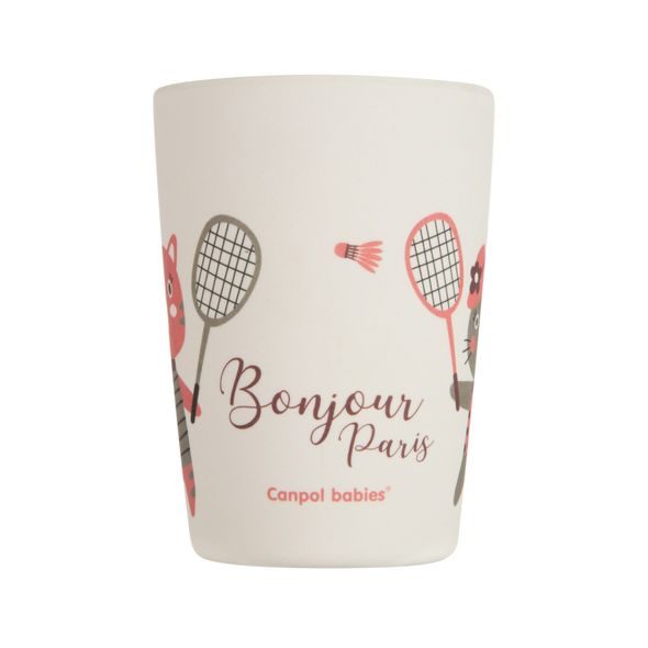 CANPOL BABIES SADA NÁDOBÍ BONJOUR PARIS 5KS ČERVENÁ - MISKY, TALÍŘKY A PODLOŽKY - KRMENÍ
