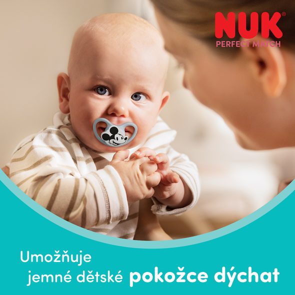 NUK PERFECT MATCH DUDLÍK AIR MICKEY 6-18M RED 1KS BOX - ŠIDÍTKA A DOPLŇKY - KRMENÍ
