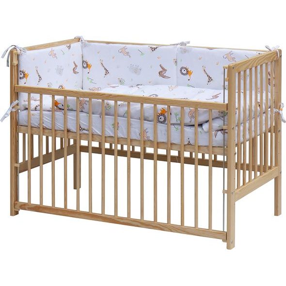 SCARLETT DĚTSKÁ POSTÝLKA S KOMPLETNÍ VÝBAVOU SCARLETT 120 X 60 CM - GONA - DŘEVĚNÉ POSTÝLKY - SPINKÁNÍ