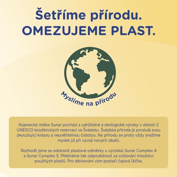 SUNAR COMPLEX 5 MLÉKO KOJENECKÉ 600G - KOJENECKÁ MLÉKA - KRMENÍ