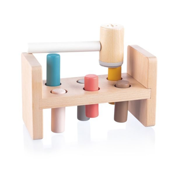 ZOPA DŘEVĚNÁ ZATLOUKAČKA - MOTORICKÉ A HRY - PRO DĚTI