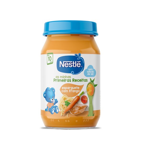 NESTLÉ ŠPAGETY S KUŘECÍM MASEM 190G - MASO/ZELENINA - KRMENÍ