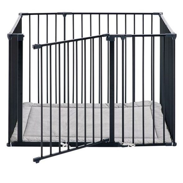 BABYDAN DĚTSKÁ OHRÁDKA SQUARE PLAYPEN ČERNÁ S MATRACÍ - OHRÁDKY - KOUPÁNÍ A ZDRAVÍ