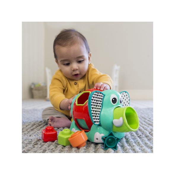 INFANTINO SLON JUMBO S VKLÁDACÍMI TVARY - VKLÁDÁNÍ TVARŮ - PRO DĚTI