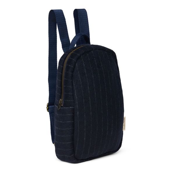 STUDIO NOOS FLANNEL CHALKSTRIPE MINI BACKPACK - BATŮŽEK DARK BLUE - BATOHY A TAŠKY - PRO DĚTI