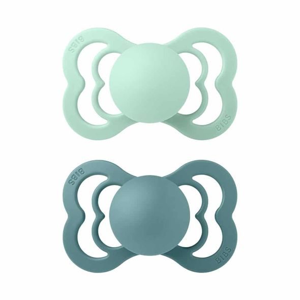 BIBS SUPREME SYMETRICKÉ DUDLÍKY ZE SILIKONU 2KS VEL.1 - ŠIDÍTKA A DOPLŇKY - KRMENÍ