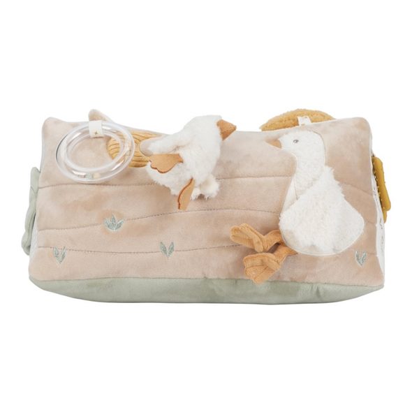 LITTLE DUTCH POLŠTÁŘEK TROJHRANNÝ S AKTIVITAMI NEWBORN NATURALS - FARMA - PRO DĚTI