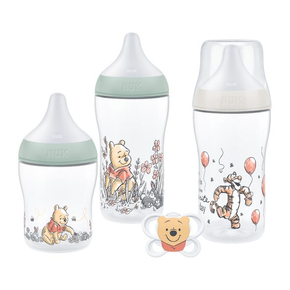NUK PERFECT MATCH SET DISNEY MEDVÍDEK PÚ - KOJENECKÉ LAHVE - KRMENÍ