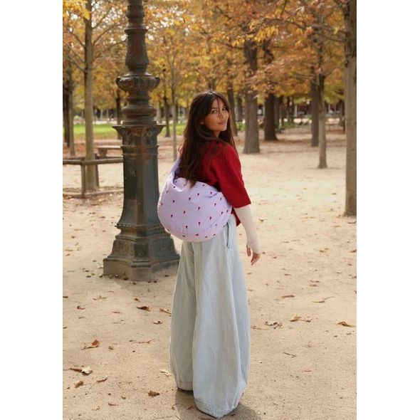 STUDIO NOOS PUFFY CROSS BODY BAG PURPLE HEARTS - ORGANIZÉRY A KOŠÍKY - KOČÁRKY A PŘÍSLUŠENSTVÍ