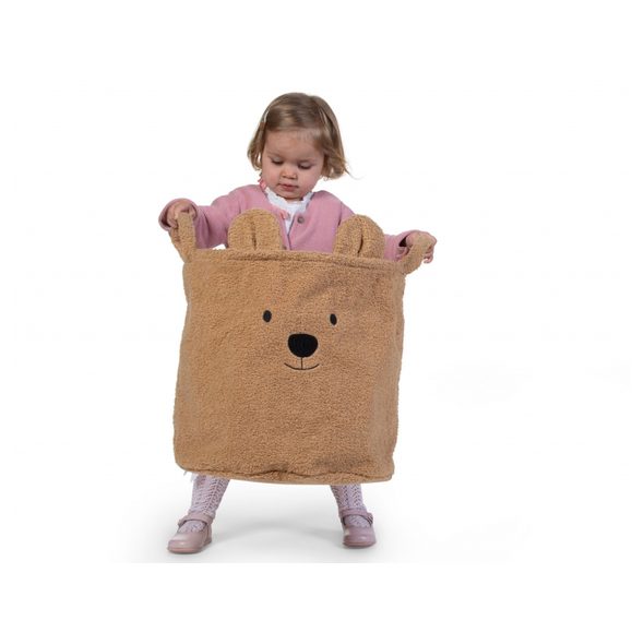 CHILDHOME KOŠ NA HRAČKY TEDDY 40X40X40 CM - BOXY NA HRAČKY - SPINKÁNÍ