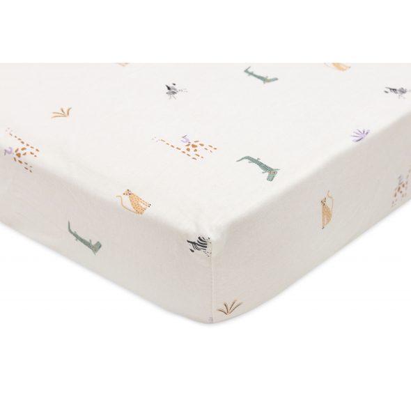 JOLLEIN PROSTĚRADLO NAPÍNACÍ 140/150 X 70/75 CM JUNGLE JAMBO - PROSTĚRADLA - SPINKÁNÍ