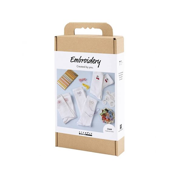 CREATIV COMPANY KREATIVNÍ SADA VYŠÍVÁNÍ PONOŽEK - VÝTVARNÉ POMŮCKY A HRAČKY - PRO DĚTI