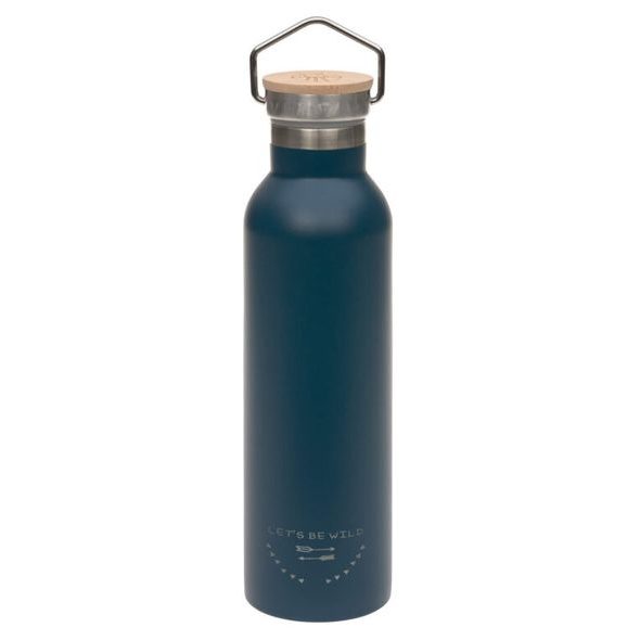 LÄSSIG BOTTLE STAINLESS ST. FL. INSULATED 700ML ADV. BLUE - SPORTOVNÍ LAHVE - KRMENÍ