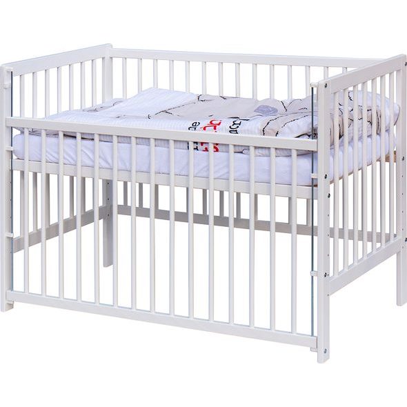 SCARLETT DĚTSKÁ POSTÝLKA S KOMPLETNÍ VÝBAVOU SCARLETT 120 X 60 CM - TIKO - BÉŽOVÁ - DŘEVĚNÉ POSTÝLKY - SPINKÁNÍ