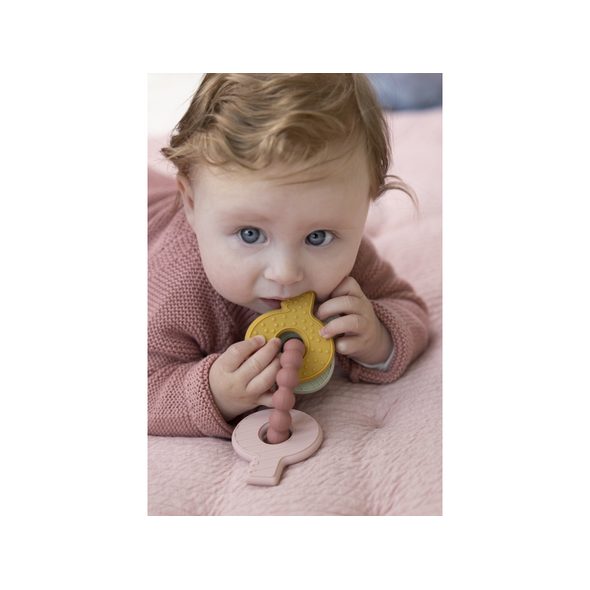 LITTLE DUTCH KOUSÁTKO SILIKONOVÉ KLÍČE RŮŽOVÉ - KOUSÁTKA - PRO DĚTI