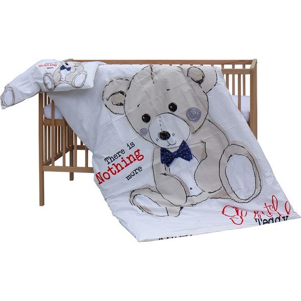 SCARLETT DĚTSKÁ POSTÝLKA S KOMPLETNÍ VÝBAVOU SCARLETT 120 X 60 CM - TIKO - DŘEVĚNÉ POSTÝLKY - SPINKÁNÍ