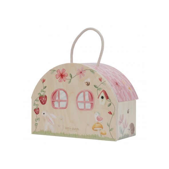 LITTLE DUTCH DOMEČEK PRO VÍLY DŘEVĚNÝ PŘENOSNÝ FAIRY GARDEN - DOMEČKY A FIGURKY - PRO DĚTI