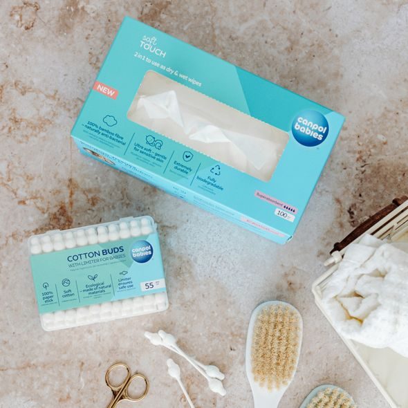 CANPOL BABIES BAMBUSOVÉ UBROUSKY 2V1 100KS - VLHČENÉ UBROUSKY - PŘEBALOVÁNÍ