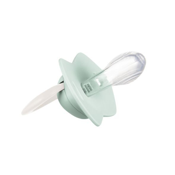 CANPOL BABIES SET SYMETRICKÝCH SILIKONOVÝCH DUDLÍKŮ18M+ PURE COLOR ZELENÝ - ŠIDÍTKA A DOPLŇKY - KRMENÍ