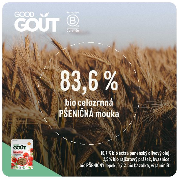 GOOD GOUT MINI BAGETKY S RAJČÁTKY 70 G - TYČINKY/SUŠENKY - KRMENÍ