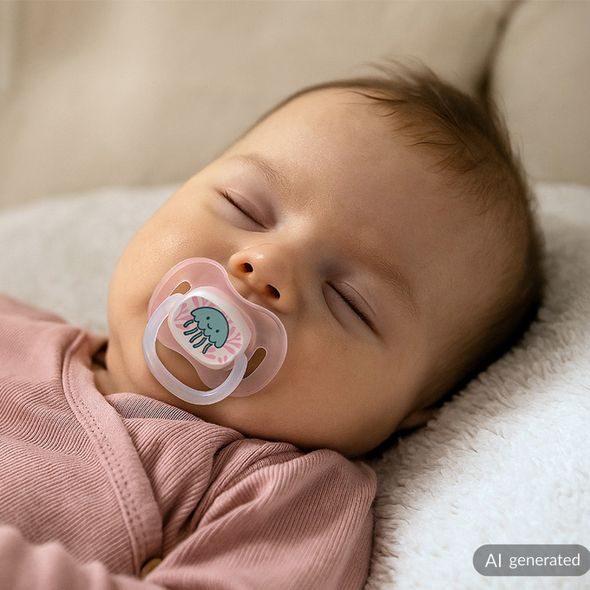 CANPOL BABIES DUDLÍK SVÍTÍCÍ SILIKONOVÝ TŘEŠINKA 6-18M LOVE&SEA - ŠIDÍTKA A DOPLŇKY - KRMENÍ