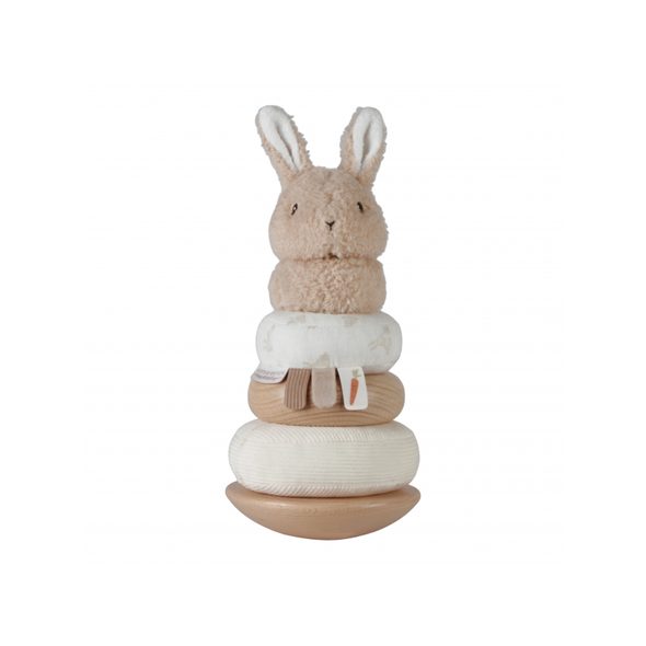 LITTLE DUTCH NASAZOVACÍ KROUŽKY BABY BUNNY - DŘEVĚNÉ HRAČKY - PRO DĚTI