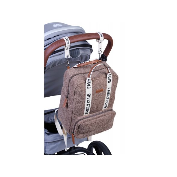CHILDHOME PŘEBALOVACÍ BATOH FAMILY CLUB SIGNATURE TEDDY SOFT BROWN - PŘEBALOVACÍ BATOHY - KOČÁRKY A PŘÍSLUŠENSTVÍ