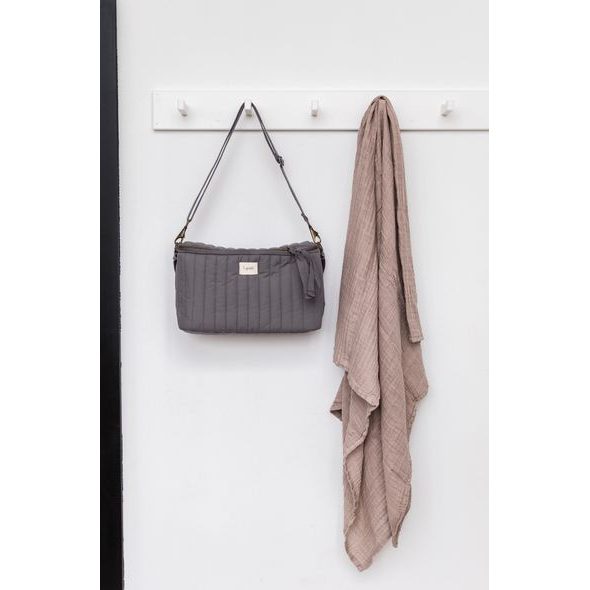 3 SPROUTS ORGANIZÉR NA KOČÁREK PROŠÍVANÝ SOLID CHARCOAL GREY - ORGANIZÉRY A KOŠÍKY - KOČÁRKY A PŘÍSLUŠENSTVÍ