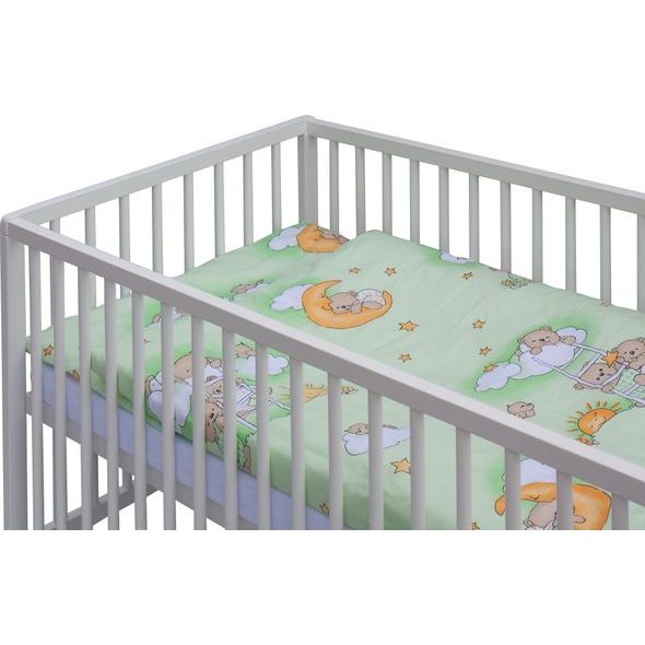 SCARLETT DĚTSKÁ POSTÝLKA S KOMPLETNÍ VÝBAVOU SCARLETT 120X60CM MRÁČEK ZELENÁ - DŘEVĚNÉ POSTÝLKY - SPINKÁNÍ