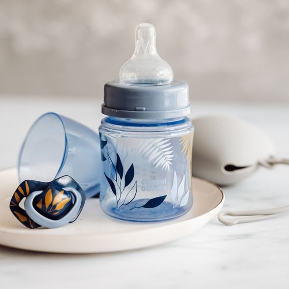 CANPOL BABIES DUDLÍK SILIKONOVÝ SYMETRICKÝ LIGHT TOUCH GOLD 0-6M 2KS MODRÝ - ŠIDÍTKA A DOPLŇKY - KRMENÍ