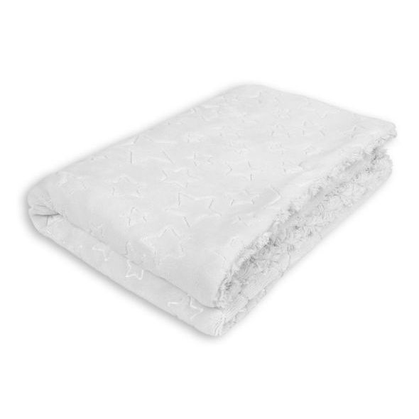 INTERBABY DEKA HVĚZDY & RŮŽIČKY 80X110CM KRÉMOVÁ - DĚTSKÉ DEKY PRO MIMINKA - SPINKÁNÍ