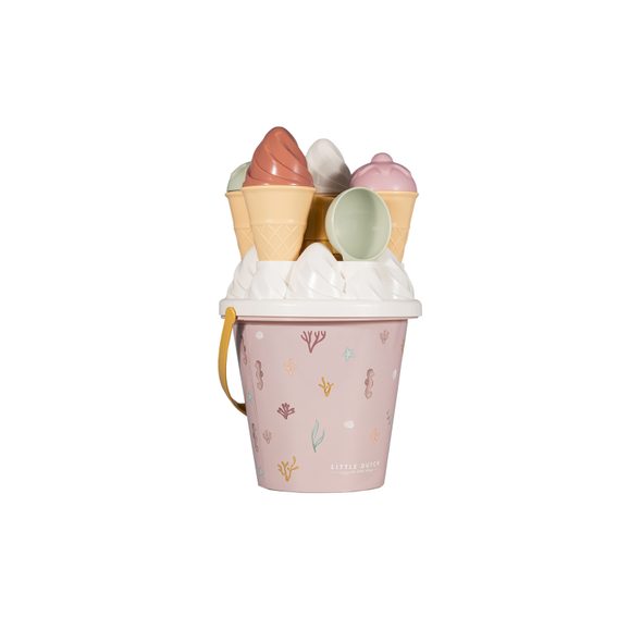 LITTLE DUTCH SADA NA PÍSEK KYBLÍK SE ZMRZLINOU OCEAN DREAMS PINK - HRAČKY NA PÍSEK - PRO DĚTI