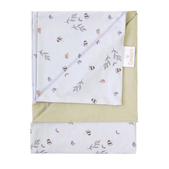 EMITEX DEKA LETNÍ 70X100 LITTLE BEE + GREEN STONE - DĚTSKÉ DEKY PRO MIMINKA - SPINKÁNÍ