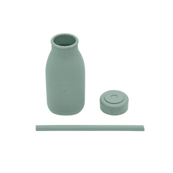 KIKKABOO LÁHEV S BRČKEM PLATINUM SILICONE SAGE - SPORTOVNÍ LAHVE - KRMENÍ