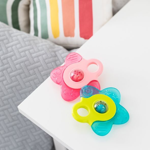 CANPOL BABIES CHLADÍCÍ KOUSÁTKO HVĚZDIČKA S CHRASTÍTKEM TYRKYSOVÁ - KOUSÁTKA - PRO DĚTI