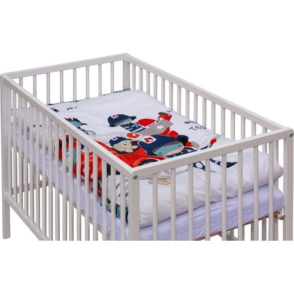 SCARLETT DĚTSKÁ POSTÝLKA S KOMPLETNÍ VÝBAVOU SCARLETT 120 X 60 CM - FIRO - DŘEVĚNÉ POSTÝLKY - SPINKÁNÍ