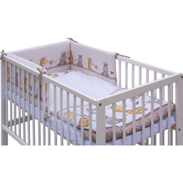 SCARLETT POSTÝLKA 120X60CM S KOMPLETNÍ VÝBAVOU NEBULA BÉŽOVÁ - DŘEVĚNÉ POSTÝLKY - SPINKÁNÍ